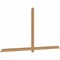 Ekena Millwork Eugene Smooth Timber Gable Bracket, Western Red Cedar, 108"W x 54"H x 1 1/2"D x 3 1/2"F, 12/12 Pitch GBW108X54X0204EUG00SWR - alternate 2